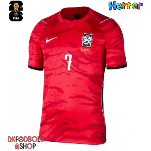 Korea Son Heung-min #7 Hjemmebanetrøje VM 2026 Kort ærmer